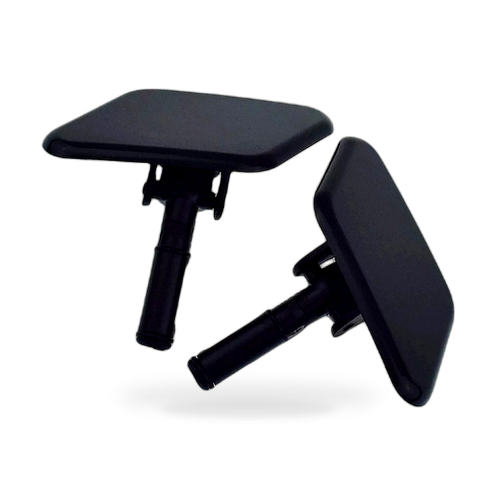 Headlight Washer Jet Caps Pair Black Suitable for Kia Sportage Mk3 Front - ZT2