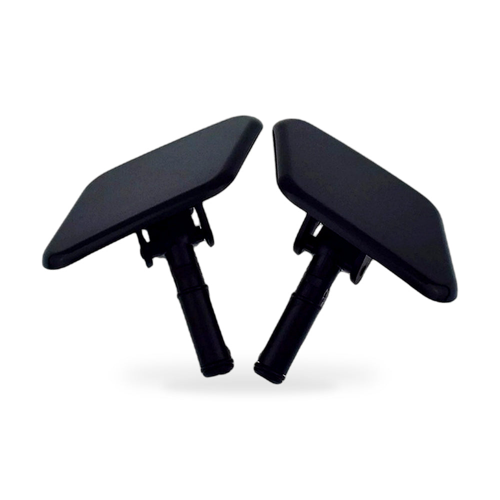 Headlight Washer Jet Caps Pair Black Suitable for Kia Sportage Mk3 Front - ZT3
