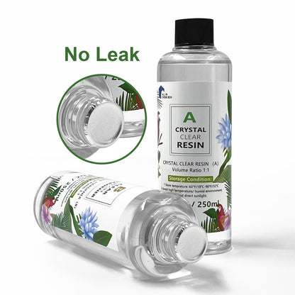 Epoxy Resin Art DIY UV Crafts Glass Water Clear Epoxy Coating 1 1 2 1 3 1 AB Kit.