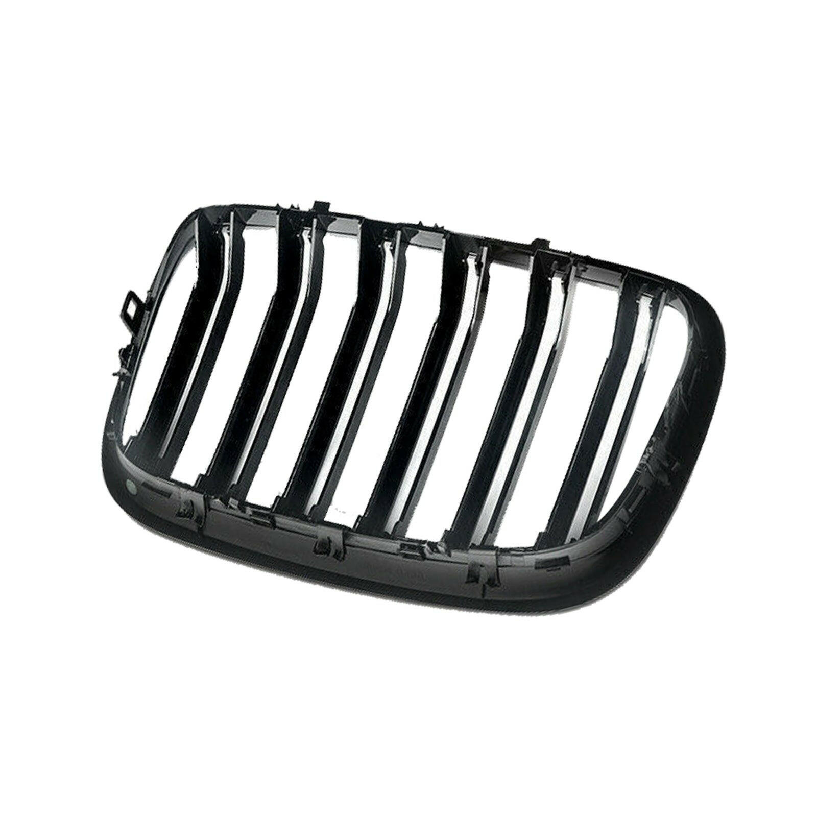 2x Front Grill Grille Gloss Black Suitable For BMW E70 X5 / E71 X6 2007-2013.