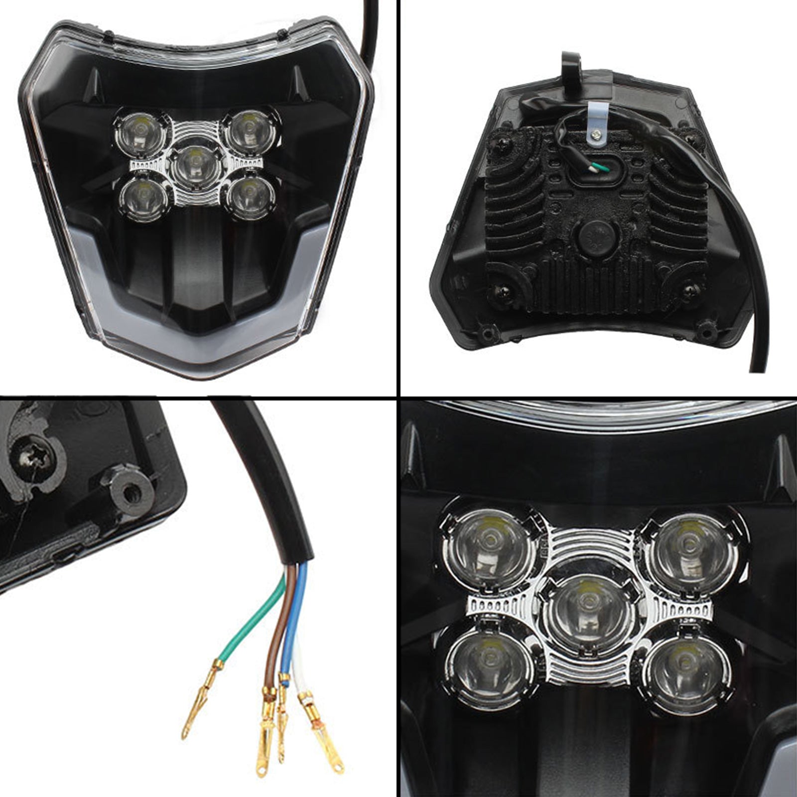 Motorcycle LED Headlight Suitable For XCF SXF EXC KTM XCW 250 300 350 450 500.