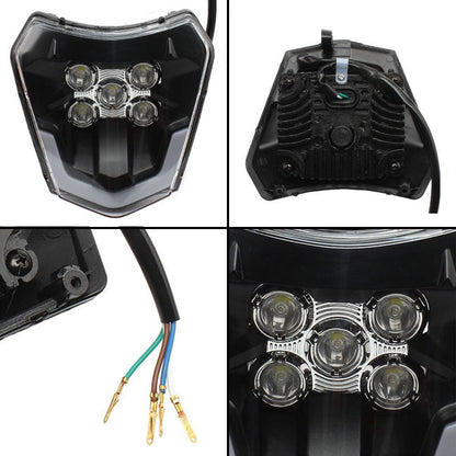 Motorcycle LED Headlight Suitable For XCF SXF EXC KTM XCW 250 300 350 450 500.