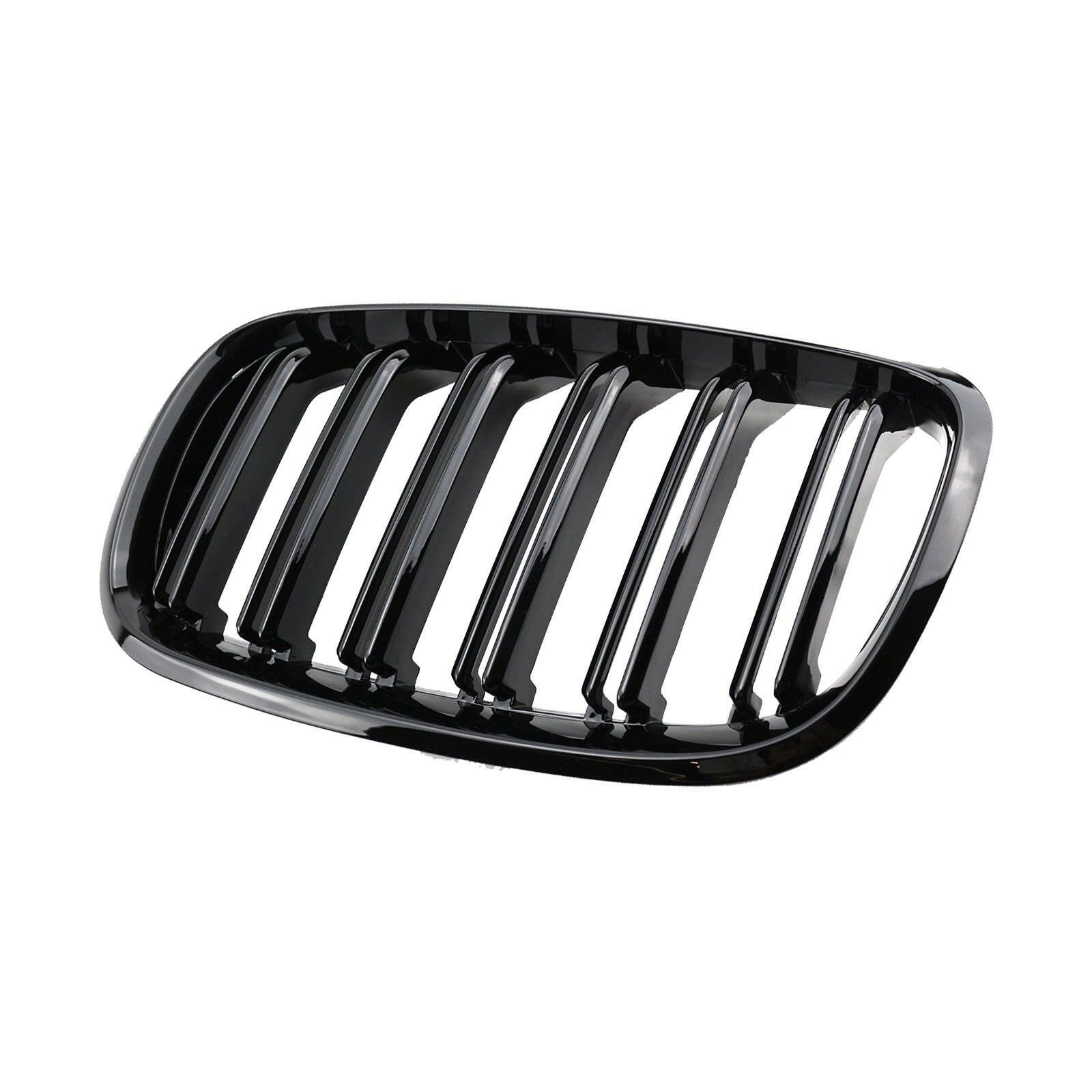 2x Front Grill Grille Gloss Black Suitable For BMW E70 X5 / E71 X6 2007-2013.