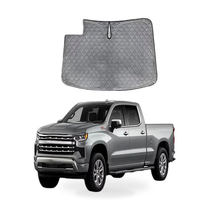 6 Layer Thick WindScreen Sun Shade for Chevrolet Silverado 19-25 UV Protection - ZT2