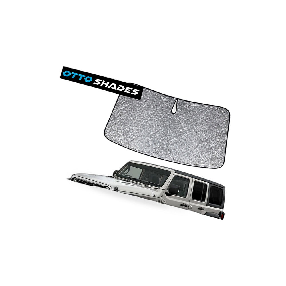 6 Layer Thick WindScreen Sun Shade for Jeep Wrangler 18-25 Premium UV Protection - BD1