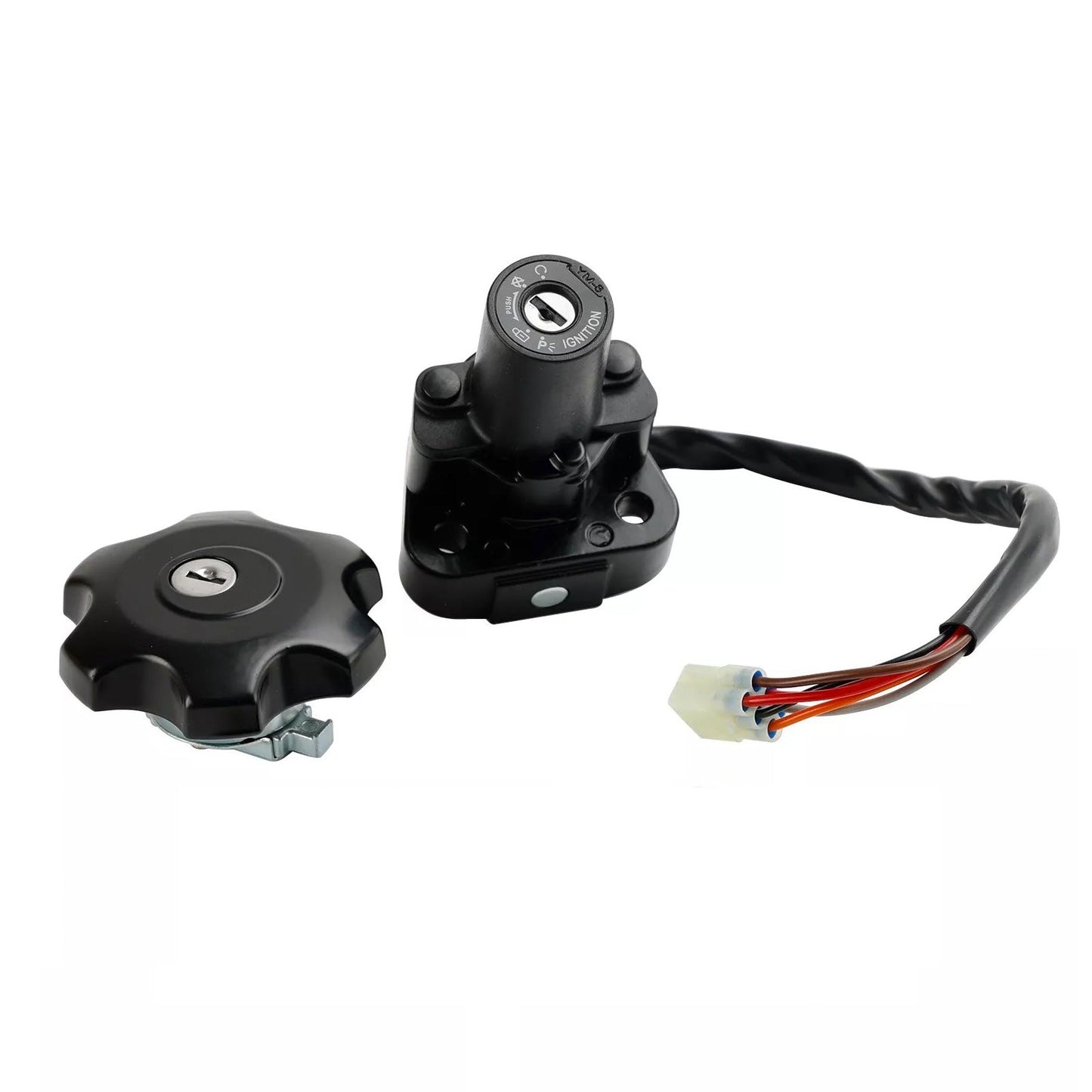 Ignition & Fuel Cap Seat Lock Set Suitable for Suzuki DR 650