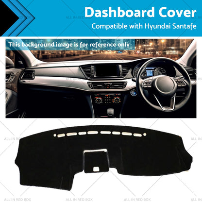RHD Non-slip Dash Mat Suitable For Hyundai Santafe 2006-2012 Dashboard Cover.