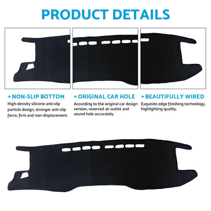 Non-Slip Dash Mat Suitable for Toyota Hilux Black