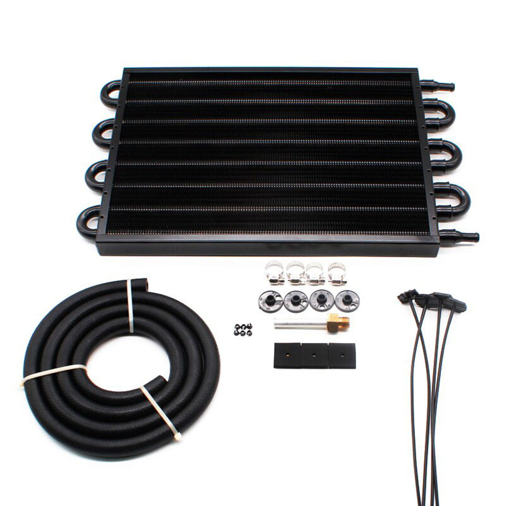 8 Row Remote Transmission Oil Cooler Radiator Converter Kit Suitable For Manual To Automatic Transmission Vehicles