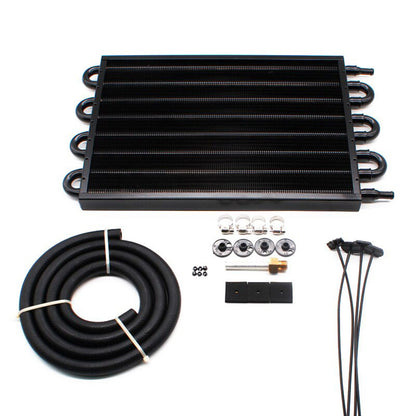 8 Row Remote Transmission Oil Cooler Radiator Converter Kit Suitable For Manual To Automatic Transmission Vehicles