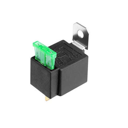 6x 12V 4-Pin Automotive Relays 30A Normally Open with Built-In 30A Fuse Suitable For Universal Vehicles