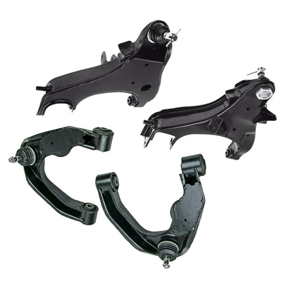 Front Upper & Lower Control Arms 2x Suitable For Nissan Navara D22 4WD 1997-2015