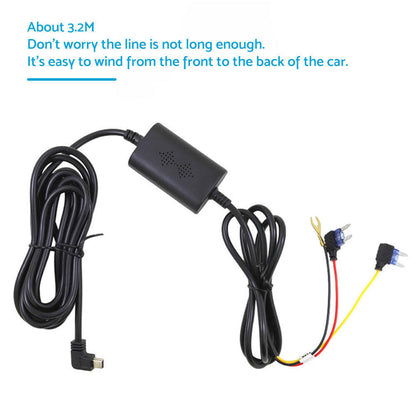Hard Wire Kit Mini USB 5V/3.0A Suitable For Smart Dash Cams Uniden IGO CAM 85R.