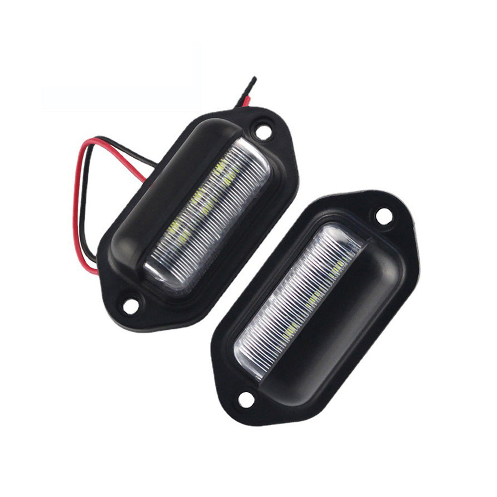 6-LED License Number Plate Light Suitable For Truck, SUV, Trailer & Lorry 12-24V