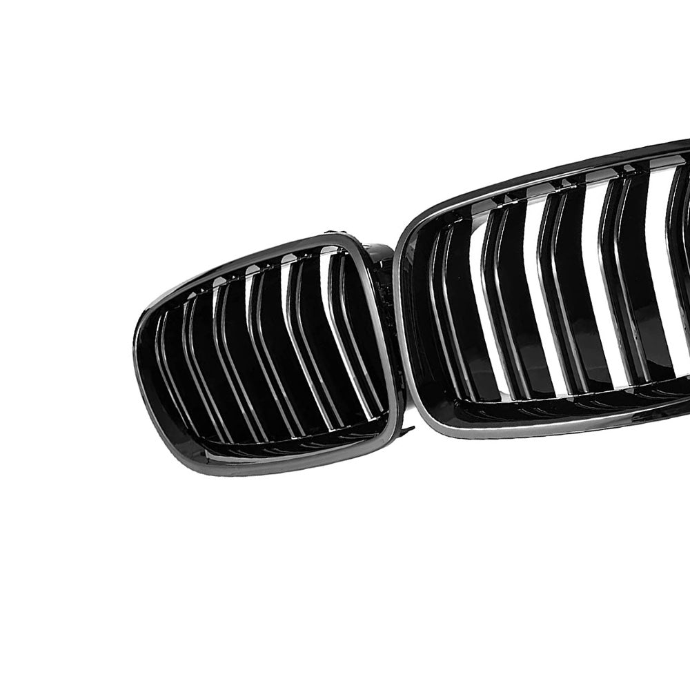 Bumper Bar Grille Gloss Black Suitable For BMW 5 Series F10 F11 Front Bumper Replacement Assembly.