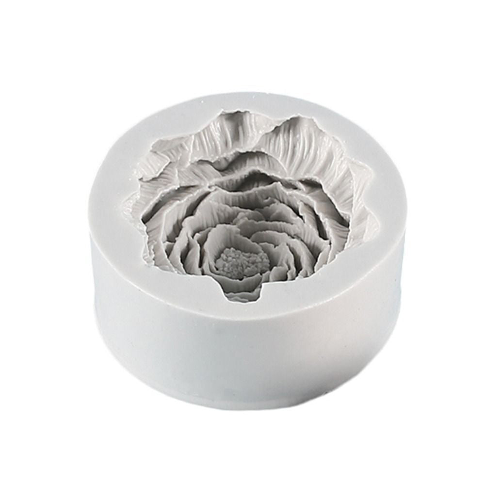 Silicone Peony Aromatherapy Soap Wax Candle MOLD Making Resin Mould DIY Craft.