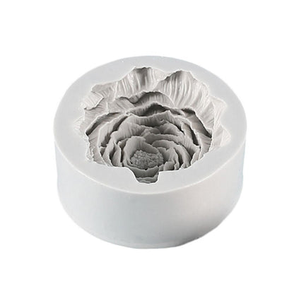 Silicone Peony Aromatherapy Soap Wax Candle MOLD Making Resin Mould DIY Craft.