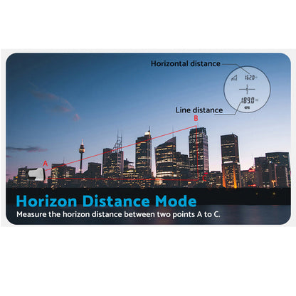 1200M Laser Golf Range Finder With Slope On/Off, LCD Display & Vibration