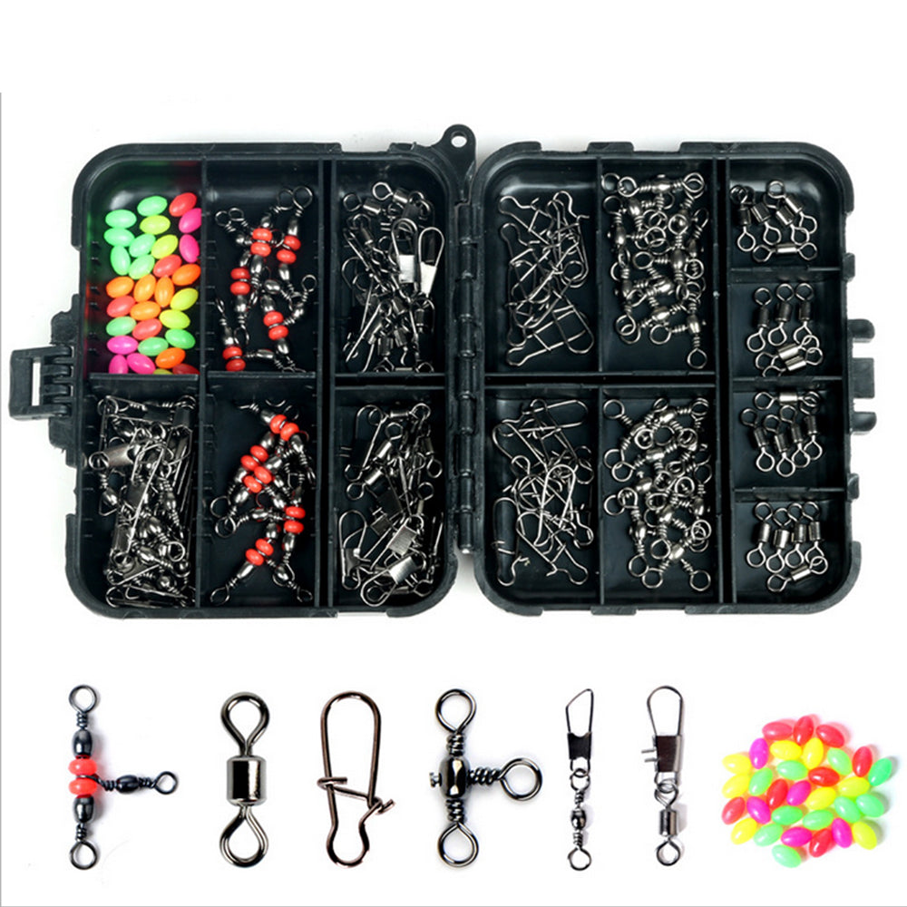 177-Piece Professional Fishing Accessories Kit Suitable For Outdoor Use ¡§C Includes Tackle Box, Swivels, Hooks & Beads.