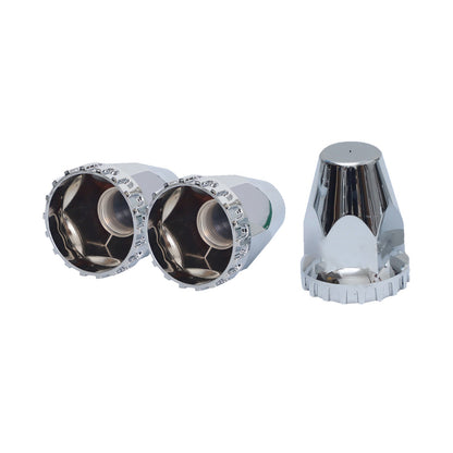20x Nut Cover Screw Cap Chrome 33mm Suitable for Kenworth Trucks