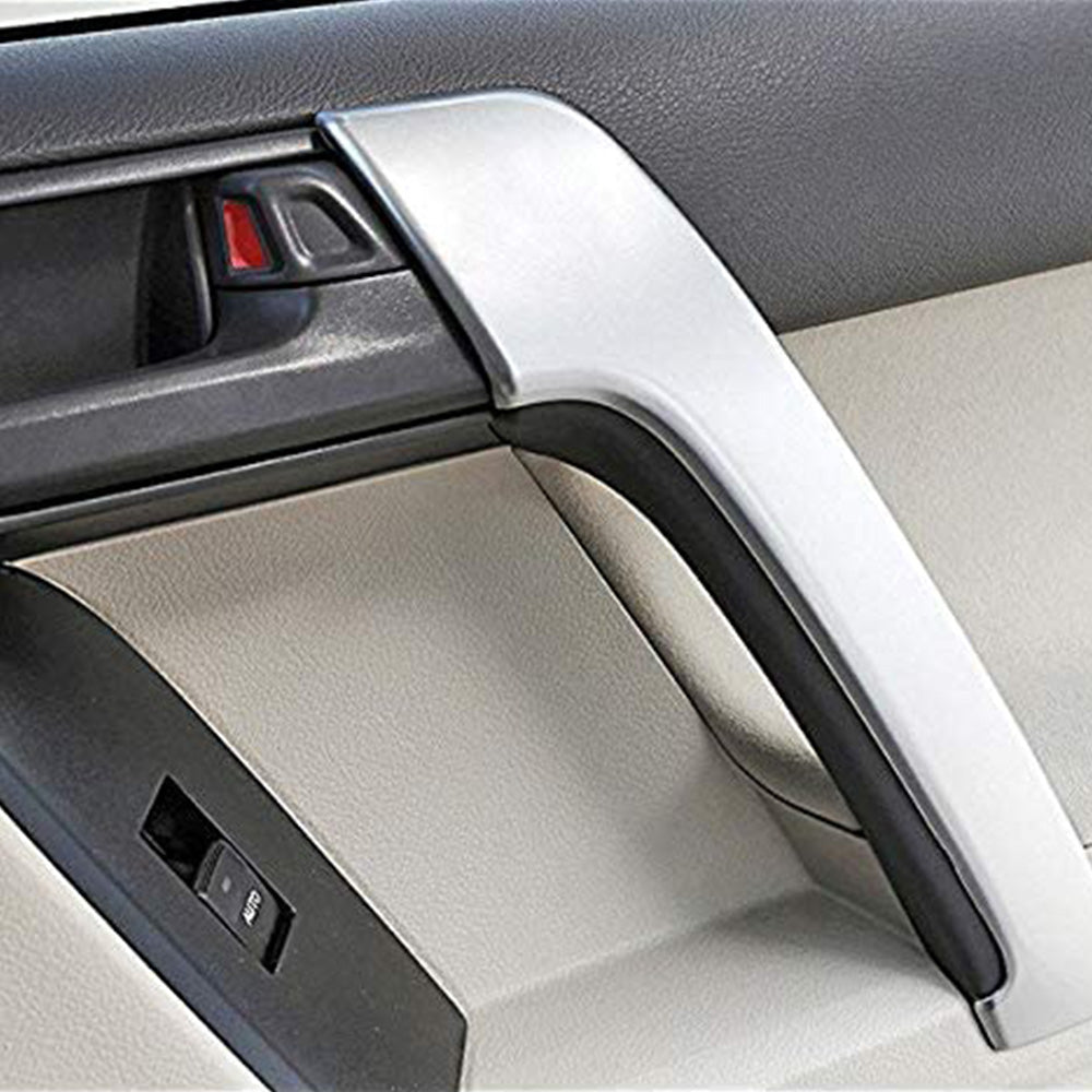 4PCS Matte Front Door Armrest Cover Trim Suitable For Land Cruiser Prado J150.