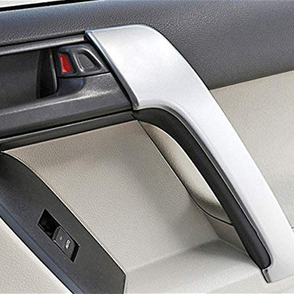 4PCS Matte Front Door Armrest Cover Trim Suitable For Land Cruiser Prado J150.