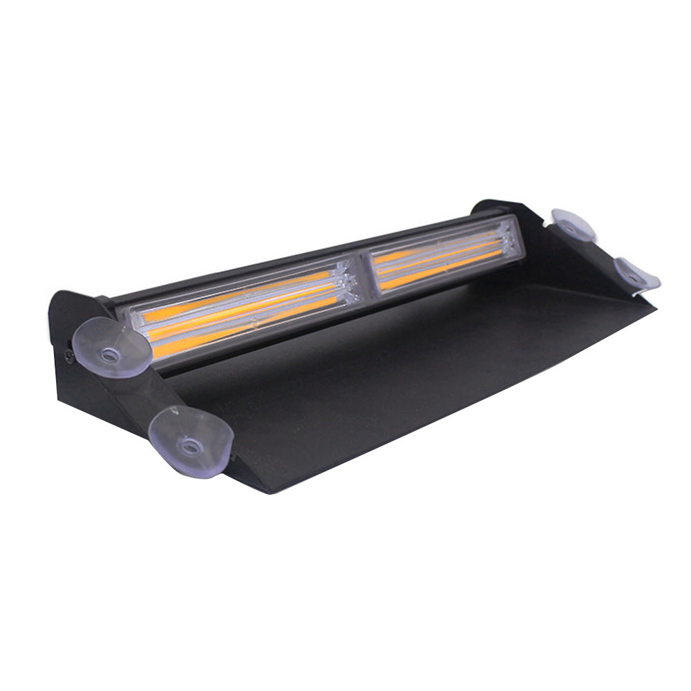 Amber Bar LED Flashing Beacon Strobe Warning Light Car Truck For Windshield Dash.