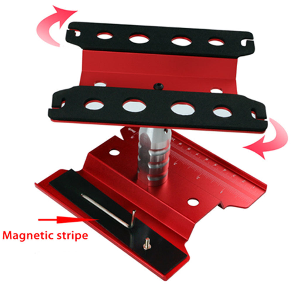 Alloy RC Car Stand Work Station Repair Platform 360 Rotation 1/10 1/8 Model Car.