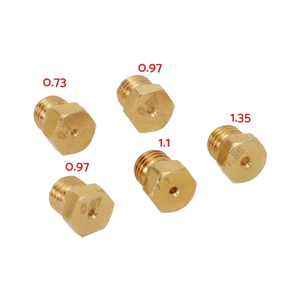 5x Burner Gas Jets & Nozzles Set Suitable for Natural Gas Hob Conversion
