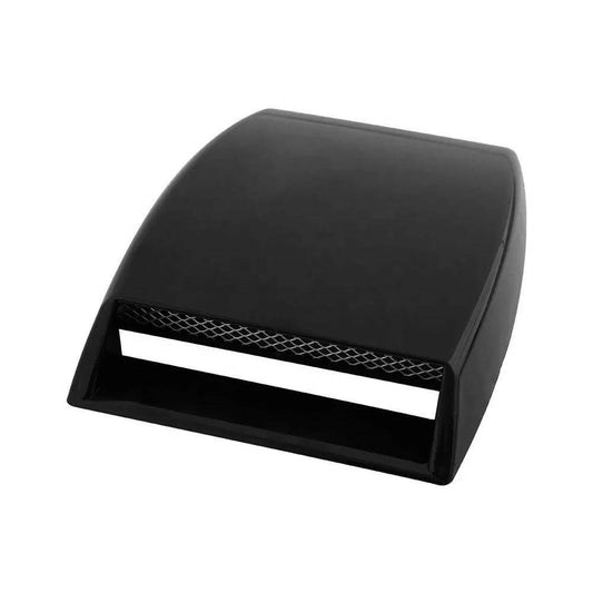 Universal Car Air Flow Intake Scoop Bonnet Hood Cover Black ABS Plastic.