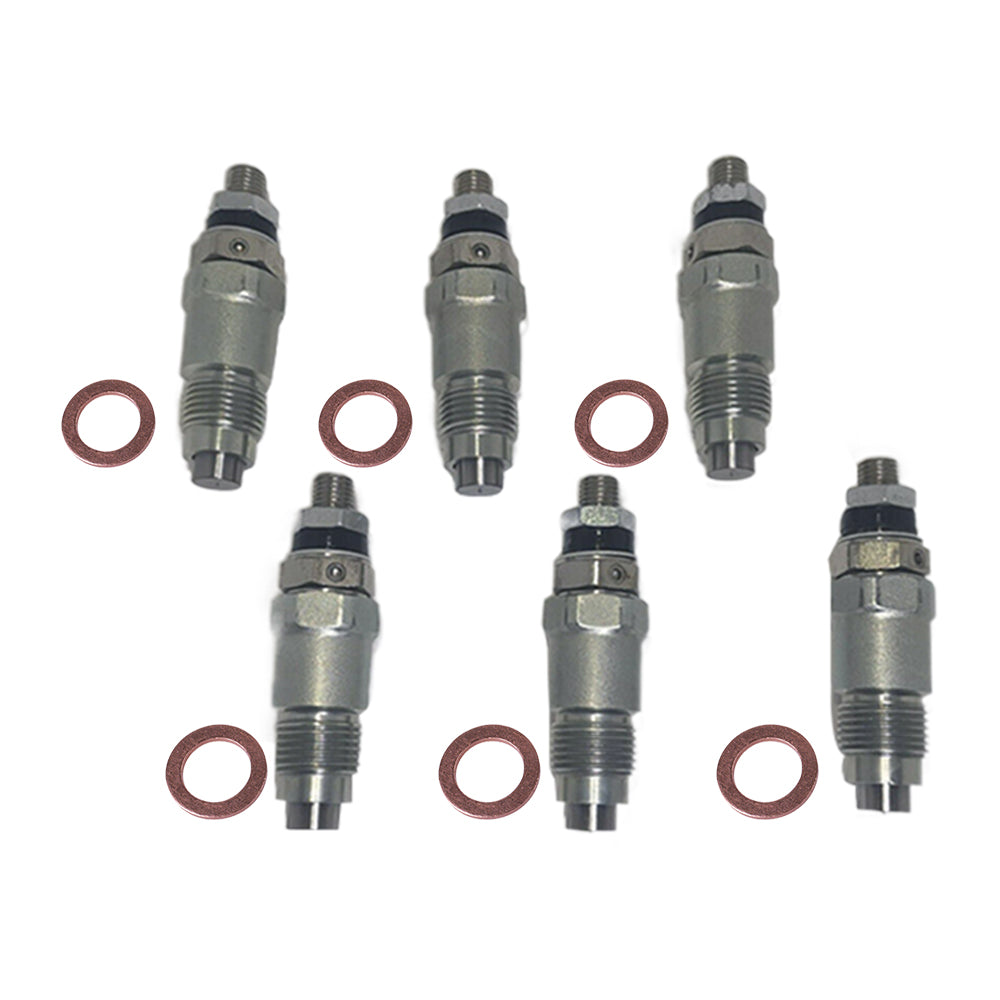 6x Diesel Fuel Injectors Suitable For Nissan Patrol GQ Y60 RD28 / RD28ETI Aftermarket Parts