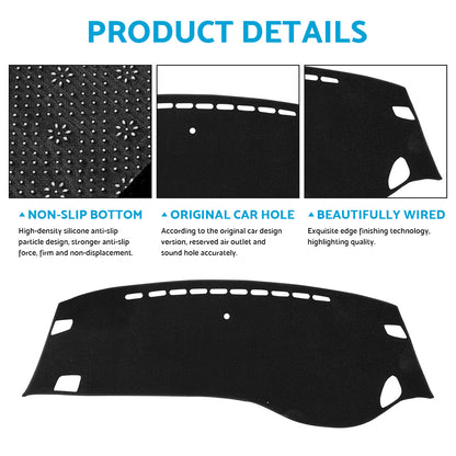 Non-Slip Dash Mat Suitable for Honda Odyssey RC 2.4L 2014-2019 Dashboard Cover.