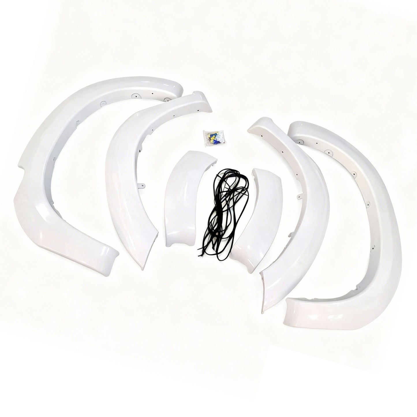 White Fender Flares 6 Inch 6pcs Suitable for Toyota Hilux SR5 SR 2011-2014.