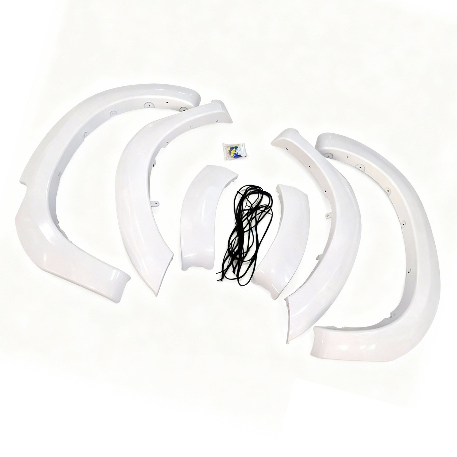 White Fender Flares 6 Inch 6pcs Suitable for Toyota Hilux SR5 SR 2011-2014.