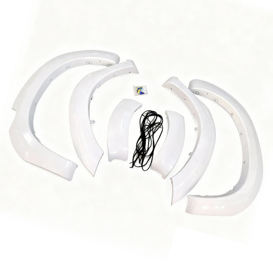 White Fender Flares 6 Inch 6pcs Suitable for Toyota Hilux SR5 SR 2011-2014.