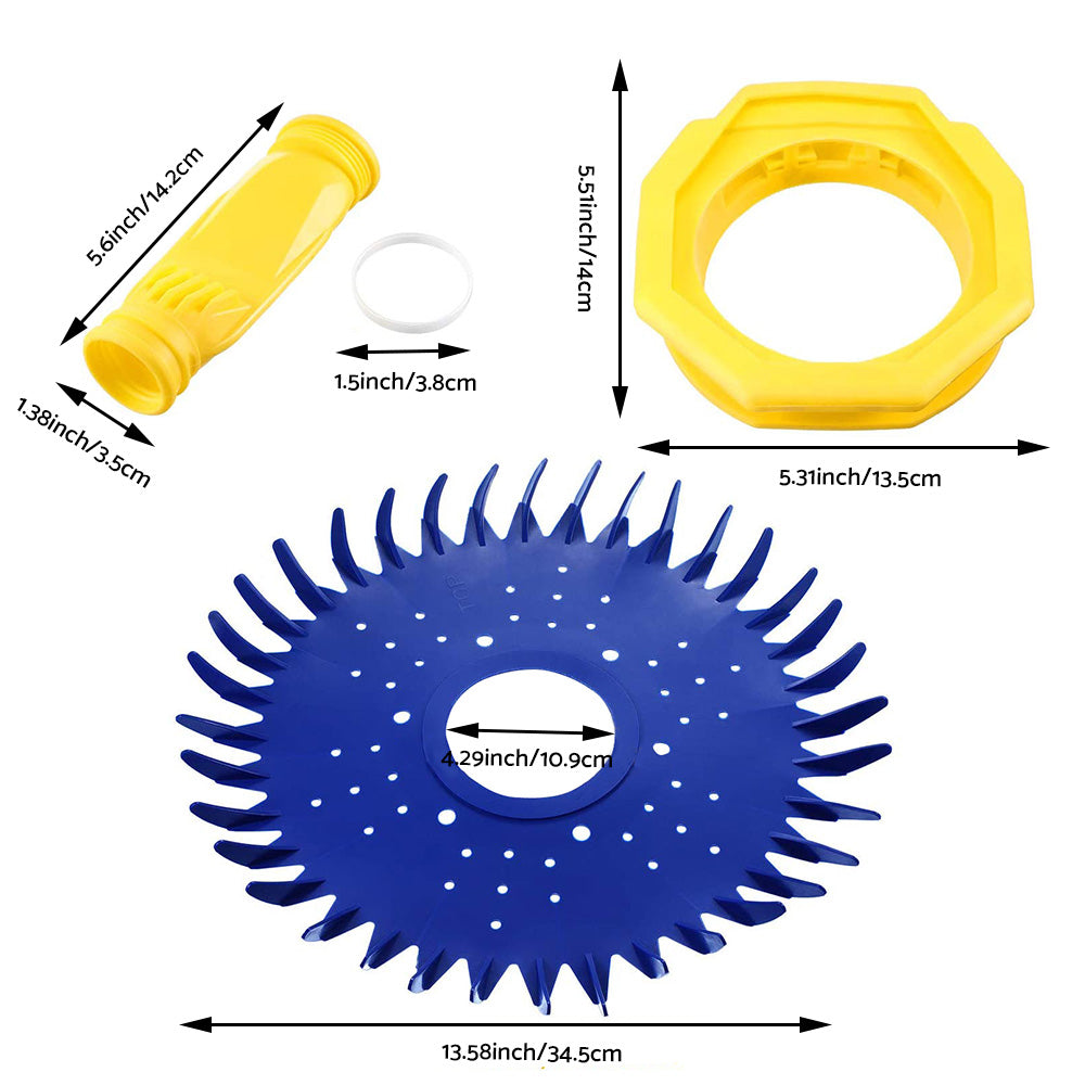 Pool Cleaner Replacements Suitable For Zodiac Baracuda Pool Cleaner Kit 2X Pool Cleaner Diaphragm 1X Skirt/Disc 1X Foot Pad
