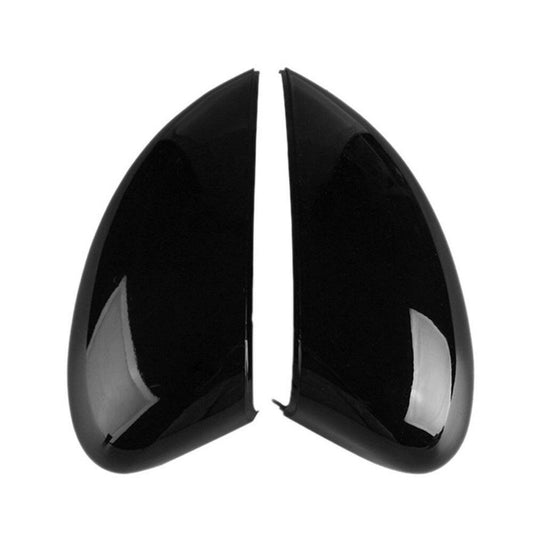 Left and Right Wing Mirror Cover Gloss Black Suitable For Ford Fiesta MK7 2008-2017.