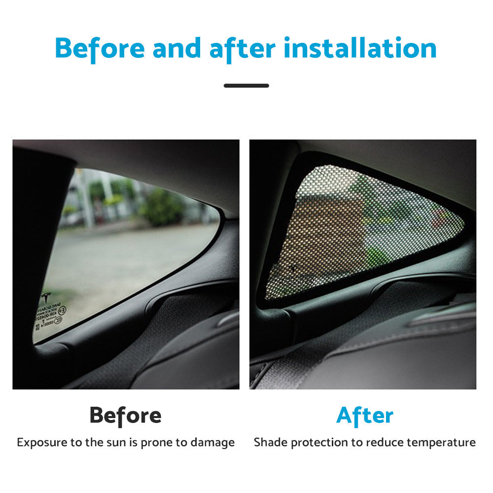 Front & Rear Sunroof Sun Shades Roof Protection Film Suitable For Tesla Model 3 2017-2021.