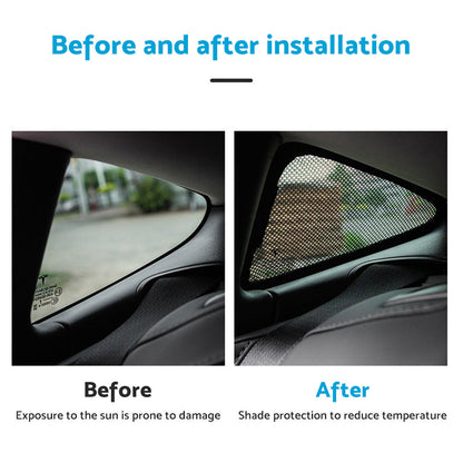 Front & Rear Sunroof Sun Shades Roof Protection Film Suitable For Tesla Model 3 2017-2021.