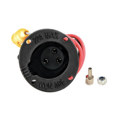 48V Golf Car Charger Receptacle and Fuse Assembly Suitable for Club Car DS 2000-Up.
