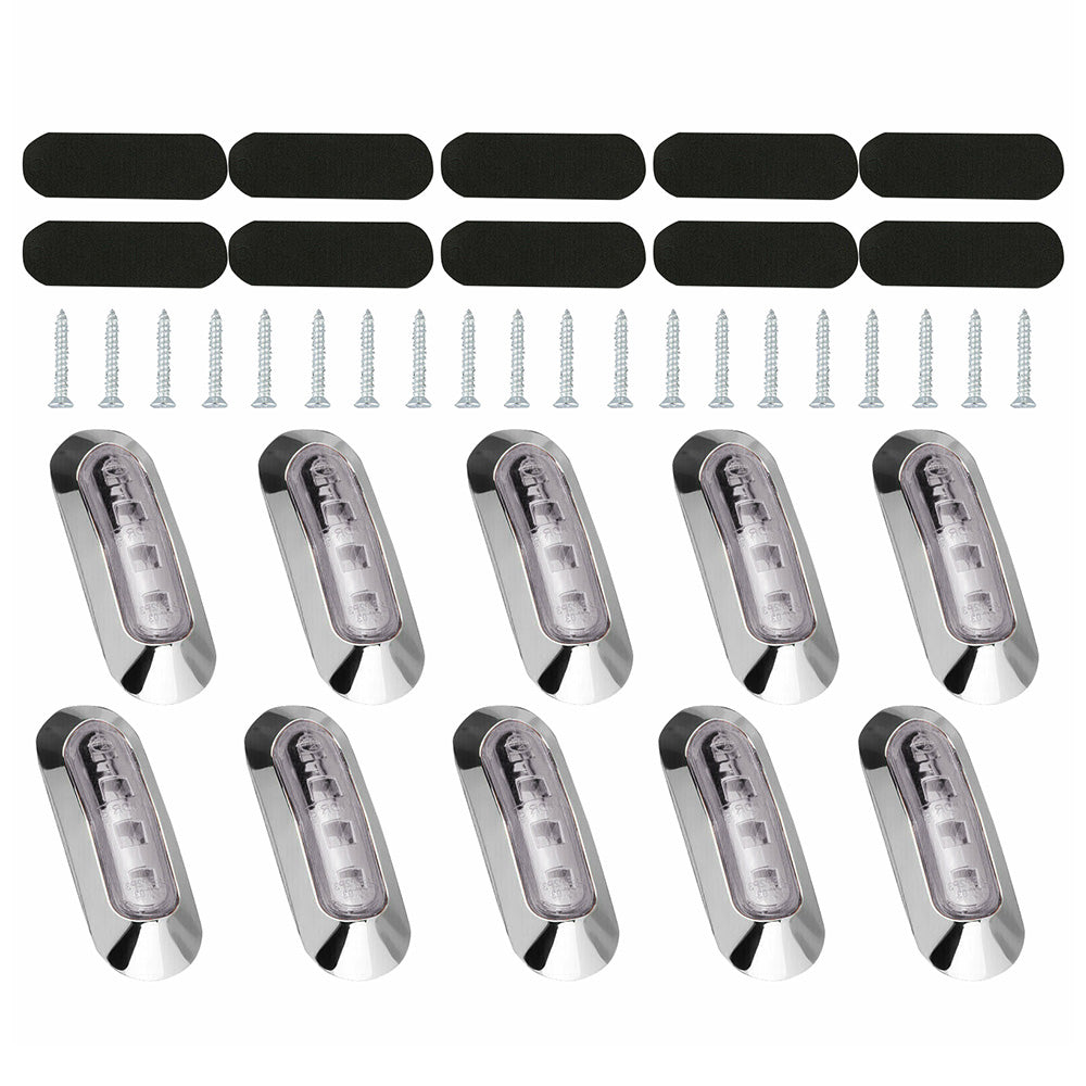 10x LED Clearance Side Marker Lights Suitable for Truck Trailer Caravan