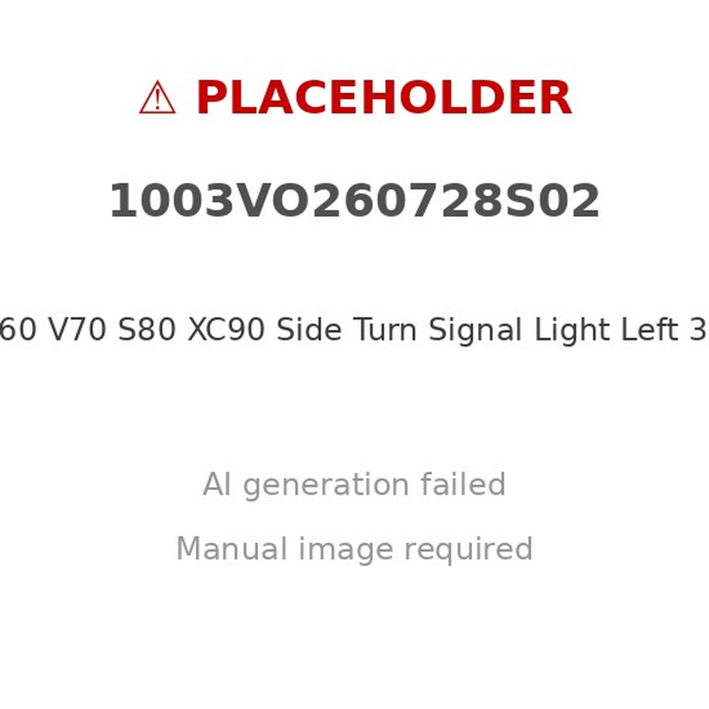 Side Turn Signal Light Left Suitable for Volvo S60 V70 S80 XC90 30722641 - XQ1