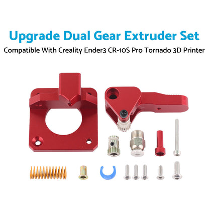 Upgrade Dual Gear Extruder Set Suitable For Creality Ender3 CR-10S 3D Printer.