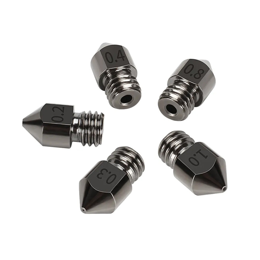 10Pcs Hardened Steel Nozzle Suitable for Creality CR-10 Ender 3 Pro 5 Series.