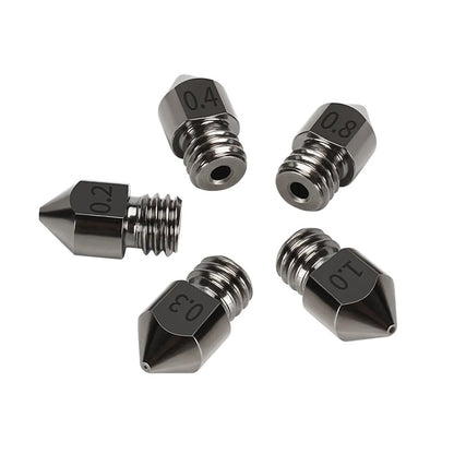 10Pcs Hardened Steel Nozzle Suitable for Creality CR-10 Ender 3 Pro 5 Series.