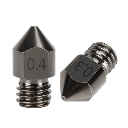 10Pcs Hardened Steel Nozzle Suitable for Creality CR-10 Ender 3 Pro 5 Series.