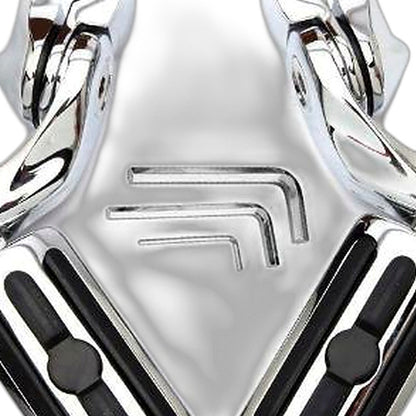 1-1 4 inch  Motorcycle Highway Foot Pegs Chrome Engine Guard Suitable for Harley Davi