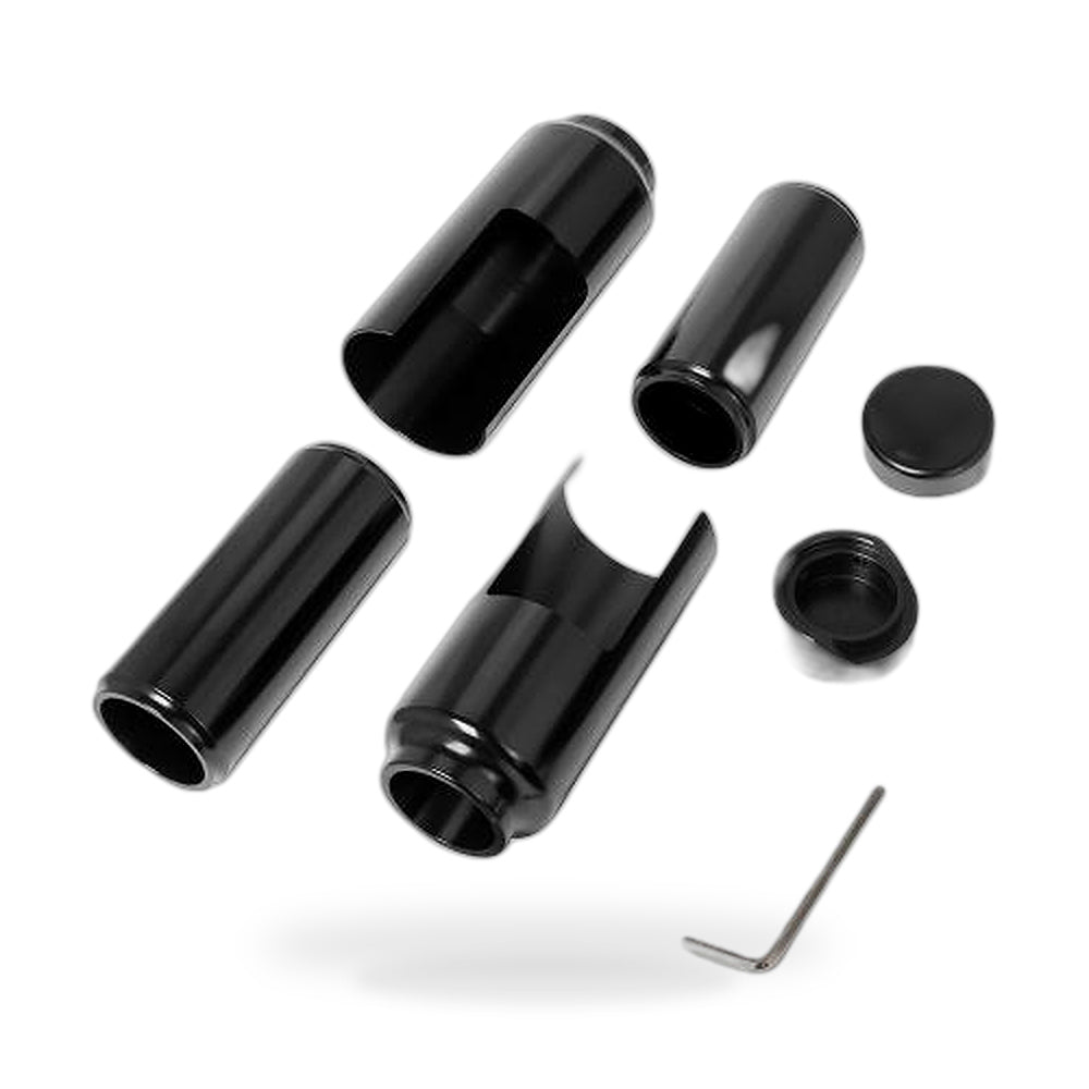 Black Fork Cover Set Suitable for Harley Davidson Softail Street Bob