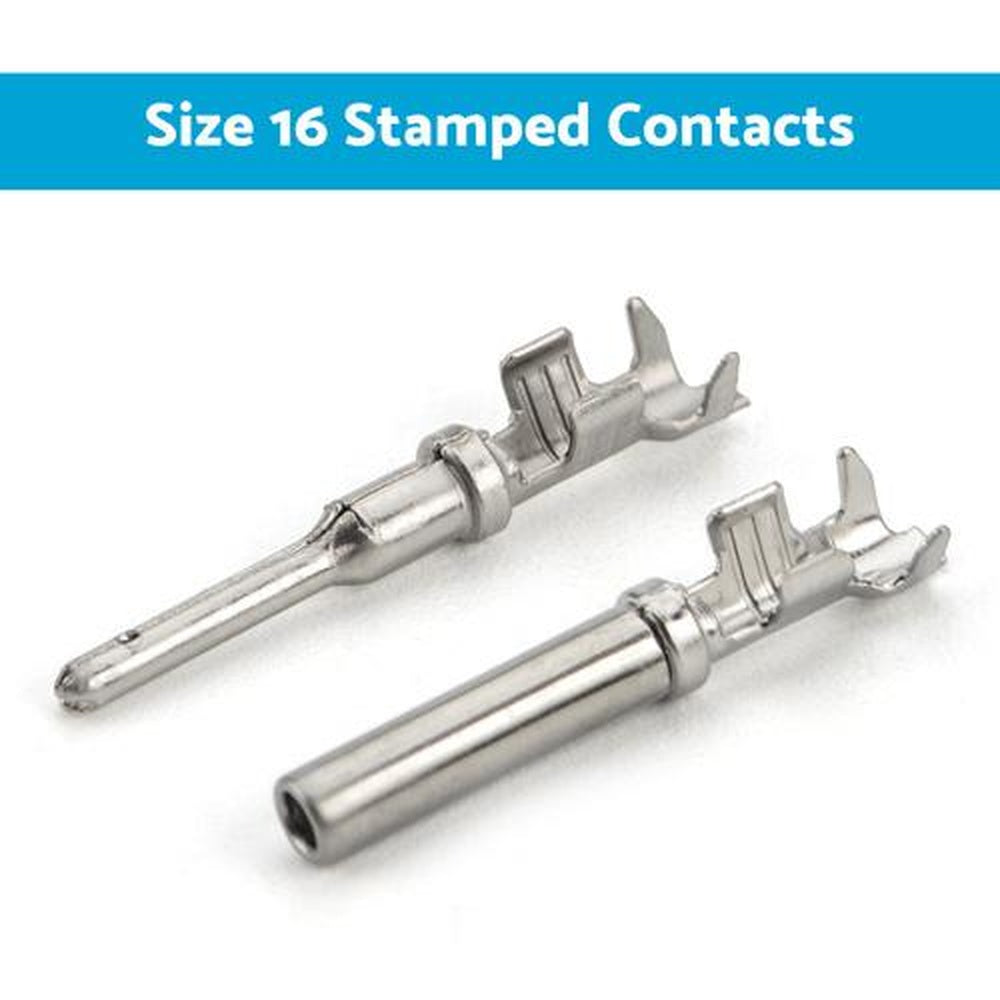 Deutsch Solid Terminal No. 16 Stamped Contact Pins Male Female Suitable for DT S