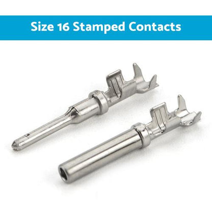 Deutsch Solid Terminal No. 16 Stamped Contact Pins Male Female Suitable for DT S